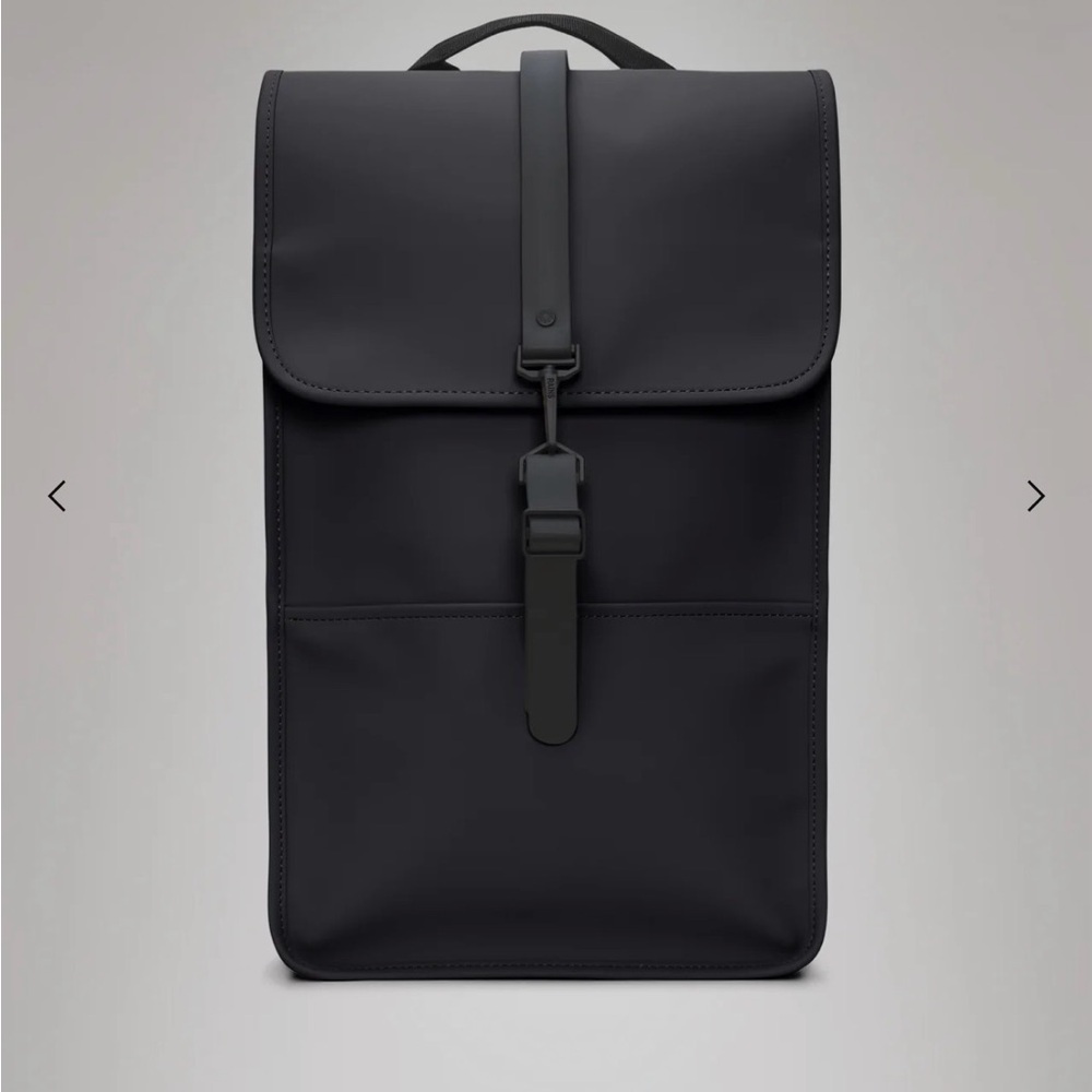 Rains Black Roll-Top Backpack - NWT
